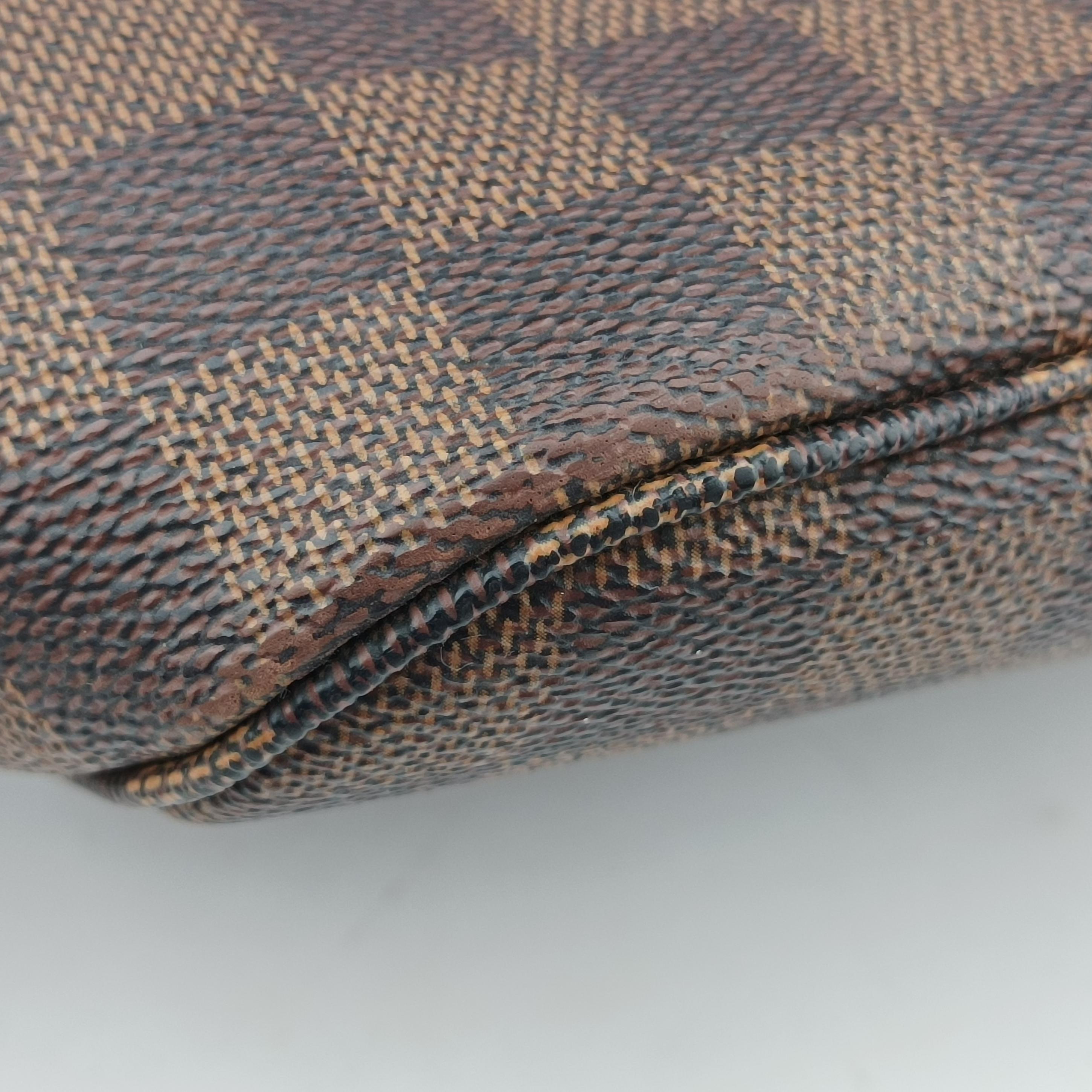 Pre-owned Louis Vuitton NEVERFULL MM EBENE Damier Canvas N51105 handbag | stylenewstar