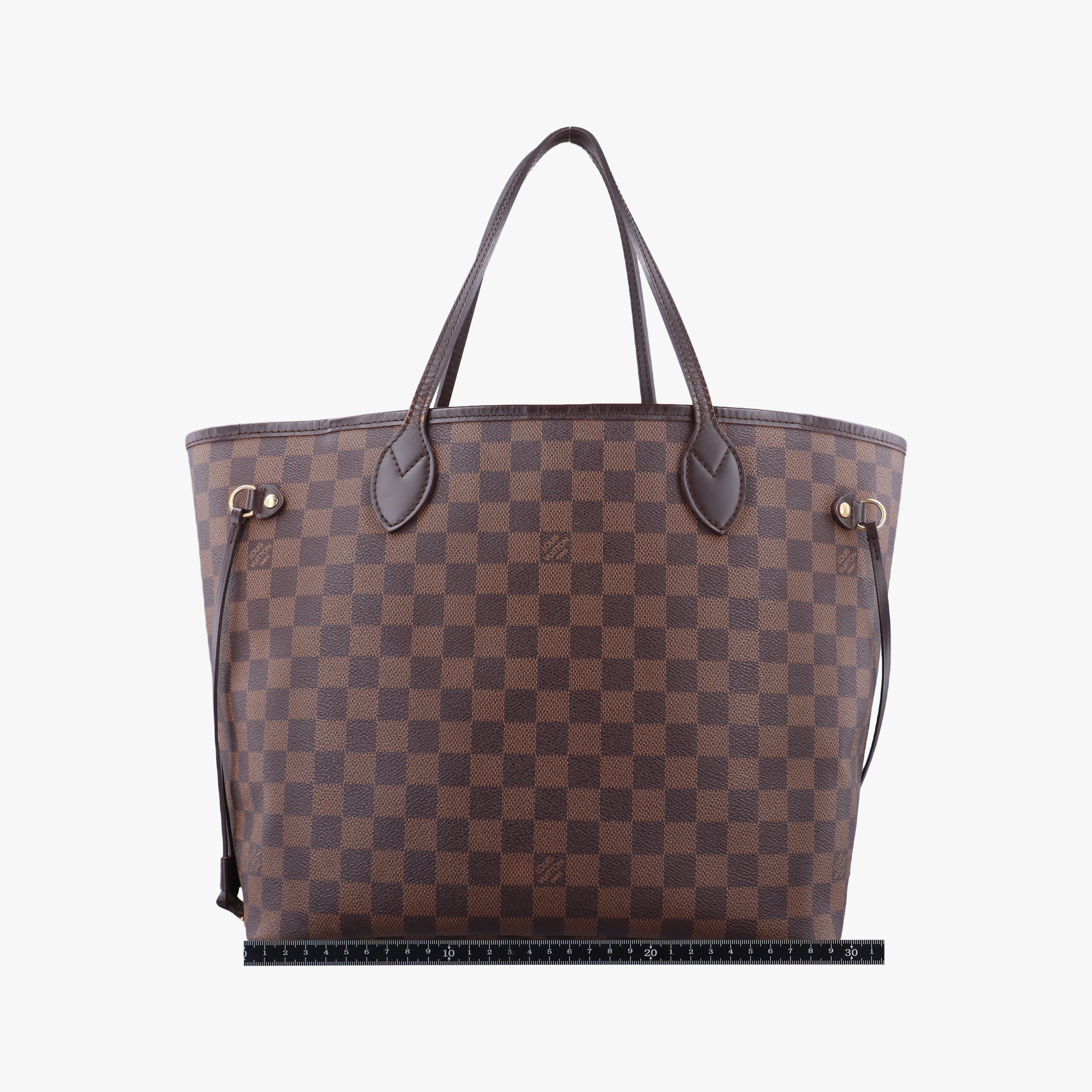 Pre-owned Louis Vuitton NEVERFULL MM EBENE Damier Canvas N51105 handbag | stylenewstar