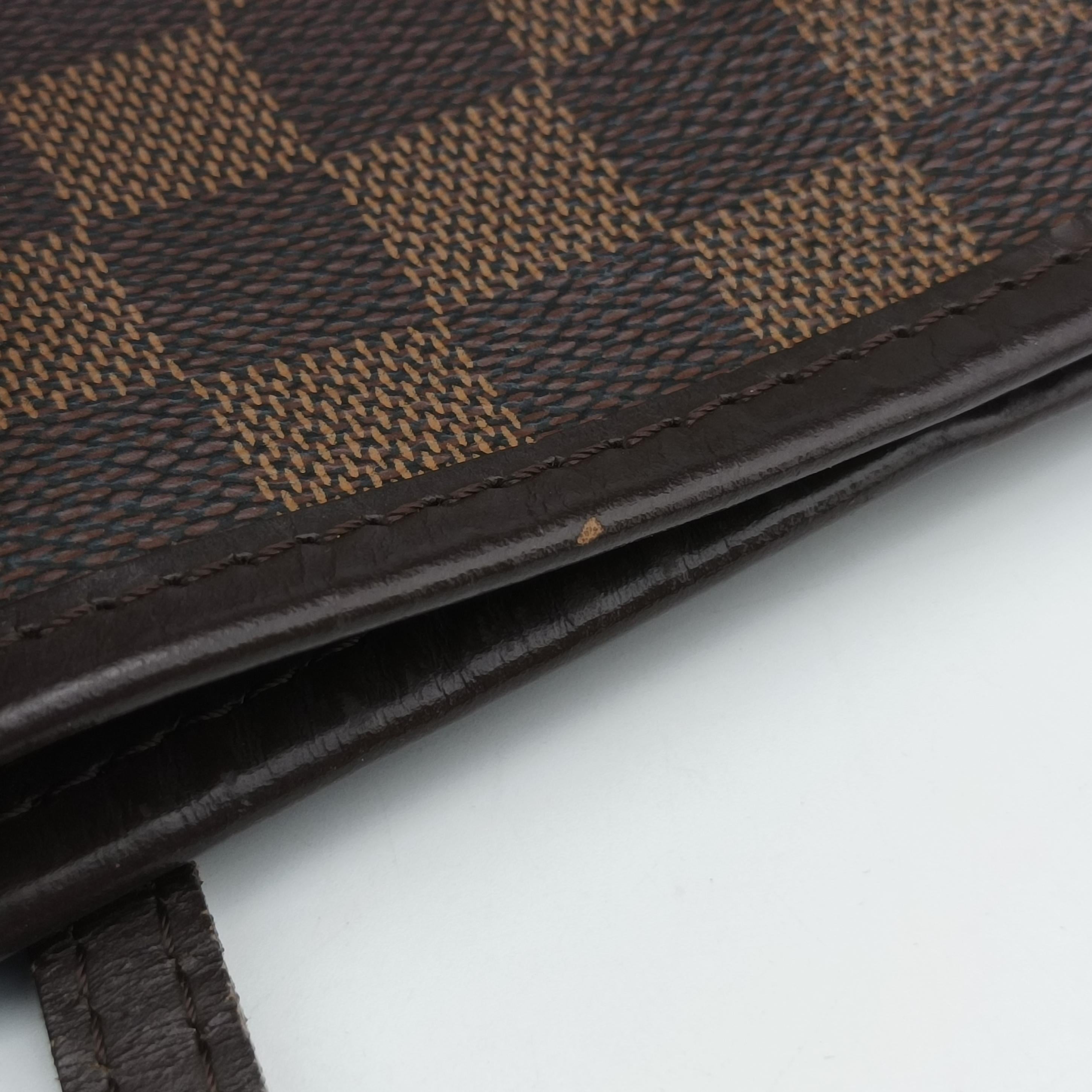 Pre-owned Louis Vuitton NEVERFULL MM EBENE Damier Canvas N51105 handbag | stylenewstar