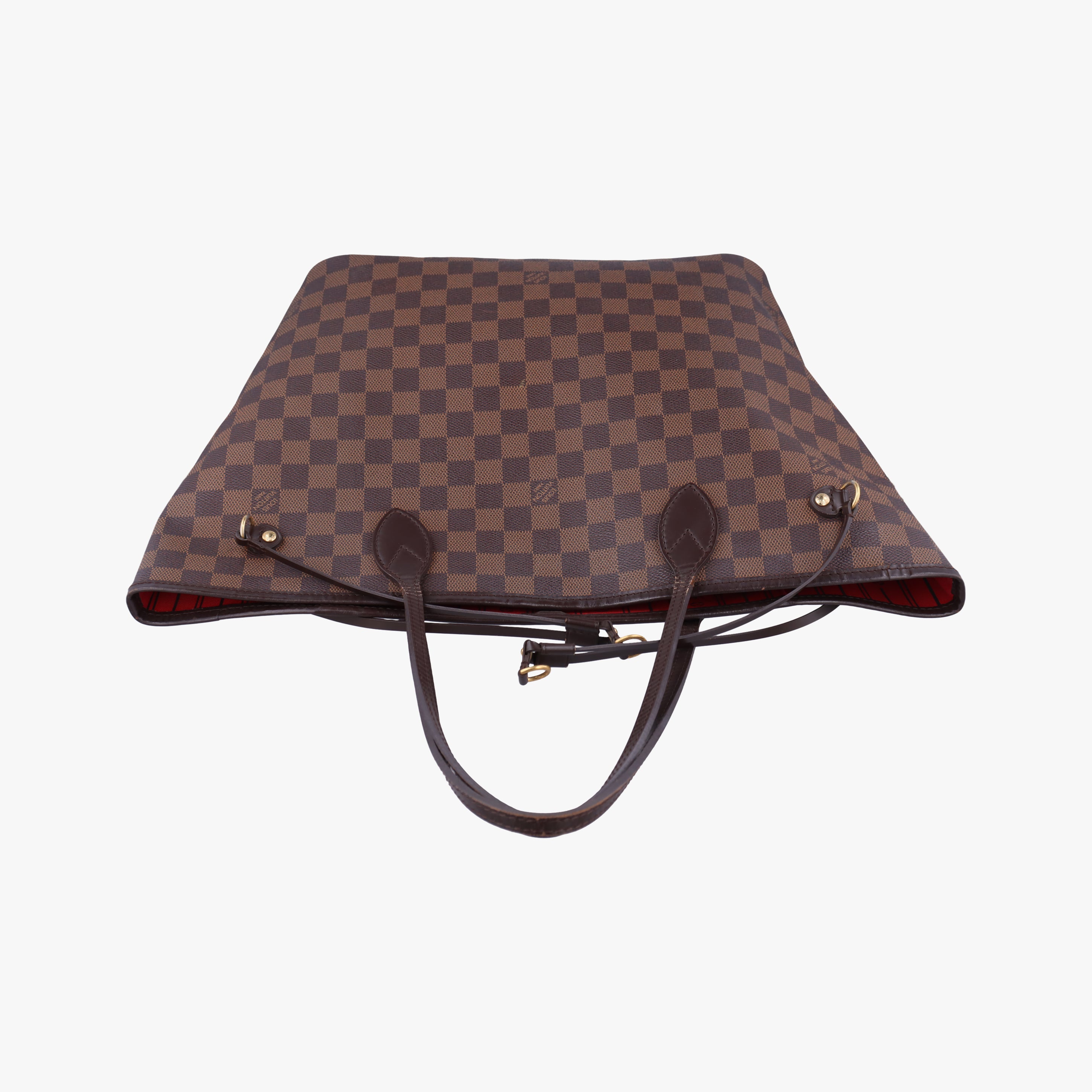 Pre-owned Louis Vuitton NEVERFULL MM EBENE Damier Canvas N51105 handbag | stylenewstar