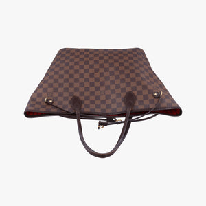 Pre-owned Louis Vuitton NEVERFULL MM EBENE Damier Canvas N51105 handbag | stylenewstar