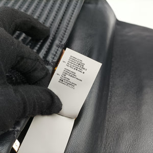 Vintage VERSACE Embossed Leather Talia Vanitas Black Leather  handbag | stylenewstar