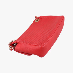 Vintage Chanel V stitch Red lambskin A92088 shoulderbag | stylenewstar
