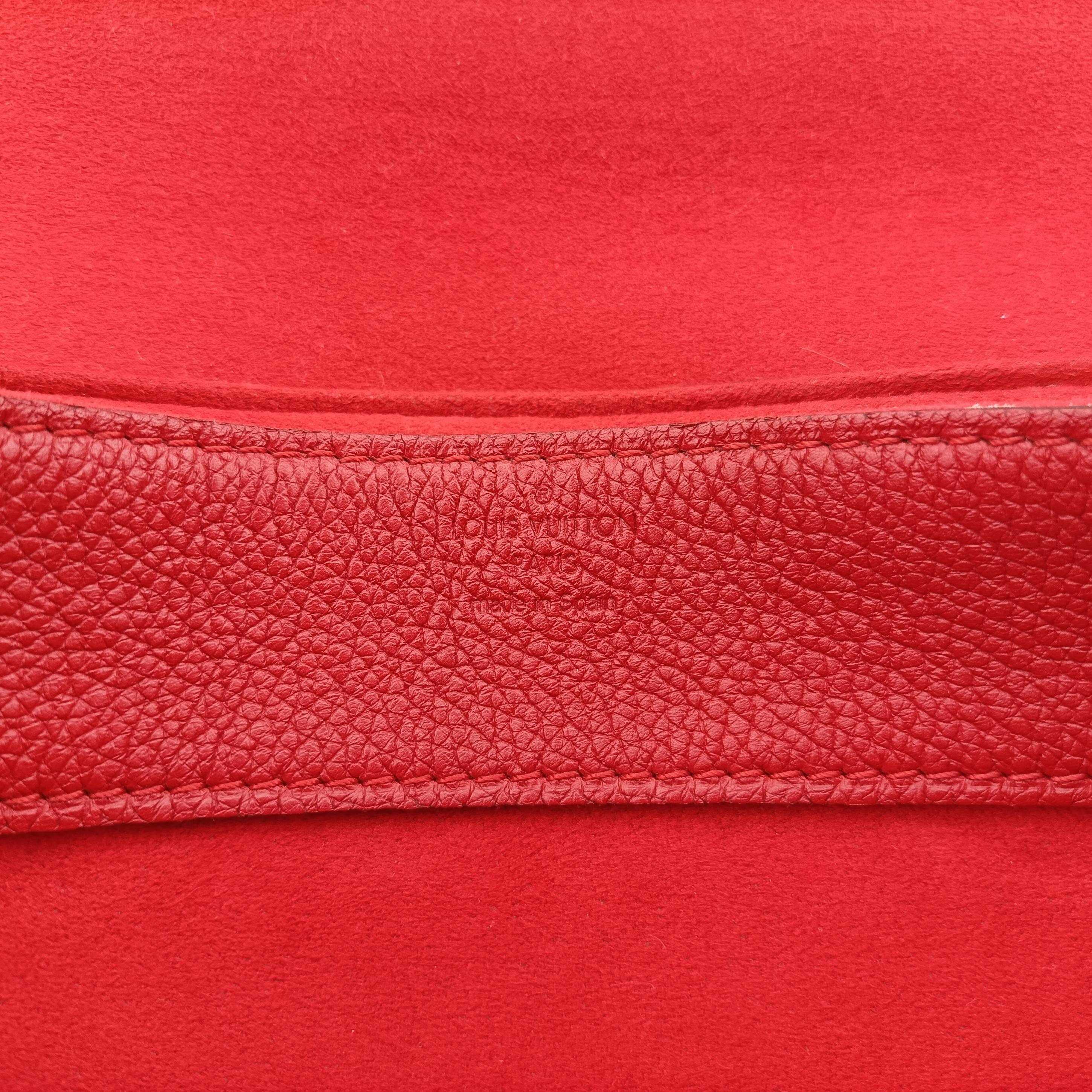 Vintage Louis Vuitton PALLAS Chain Brown×CERISE Monogram Canvas×calf leather M41201 shoulderbag | stylenewstar