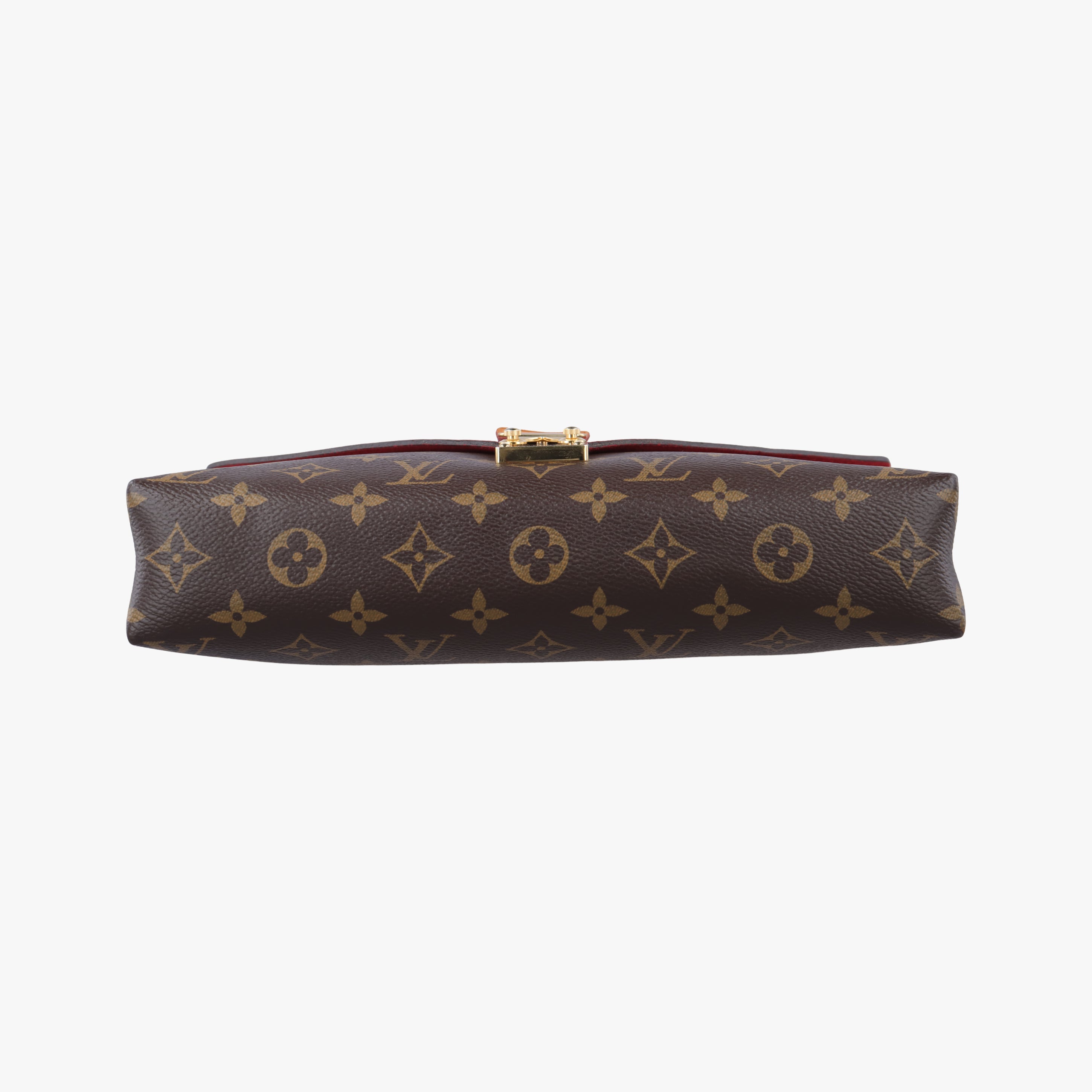 Vintage Louis Vuitton PALLAS Chain Brown×CERISE Monogram Canvas×calf leather M41201 shoulderbag | stylenewstar