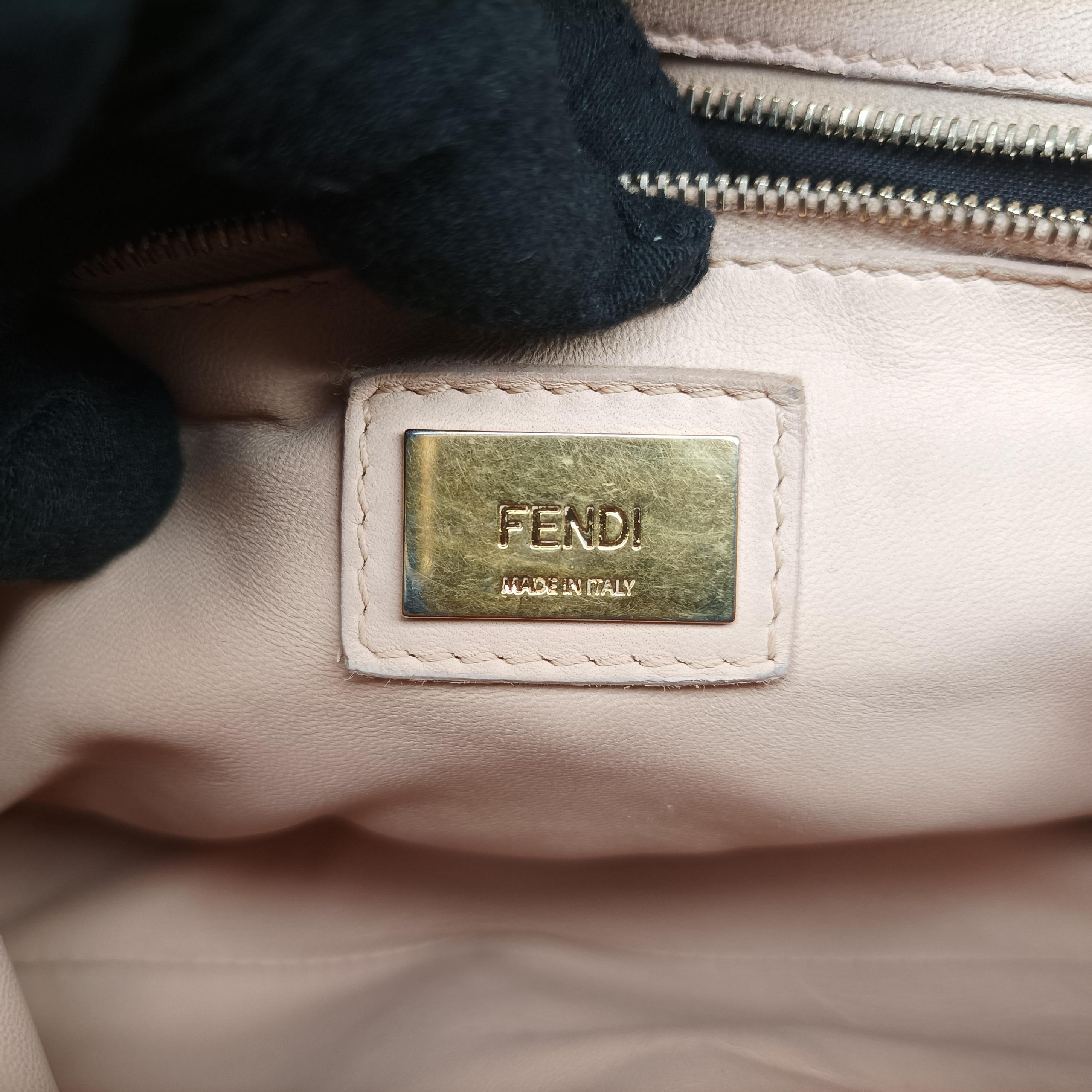 Pre-owned Fendi PEEKABOO Multicolour Canvas×Leather 8BN244 shoulderbag | stylenewstar