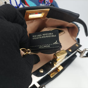 Pre-owned Fendi PEEKABOO Multicolour Canvas×Leather 8BN244 shoulderbag | stylenewstar