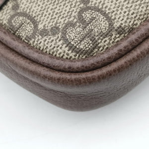 Pre-owned Gucci Ophidia beige×red×green PVC coated canvas 519308 bum bag/waist bag | stylenewstar