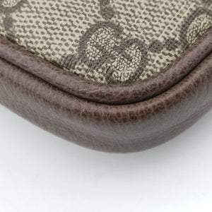 Pre-owned Gucci Ophidia beige×red×green PVC coated canvas 519308 bum bag/waist bag | stylenewstar