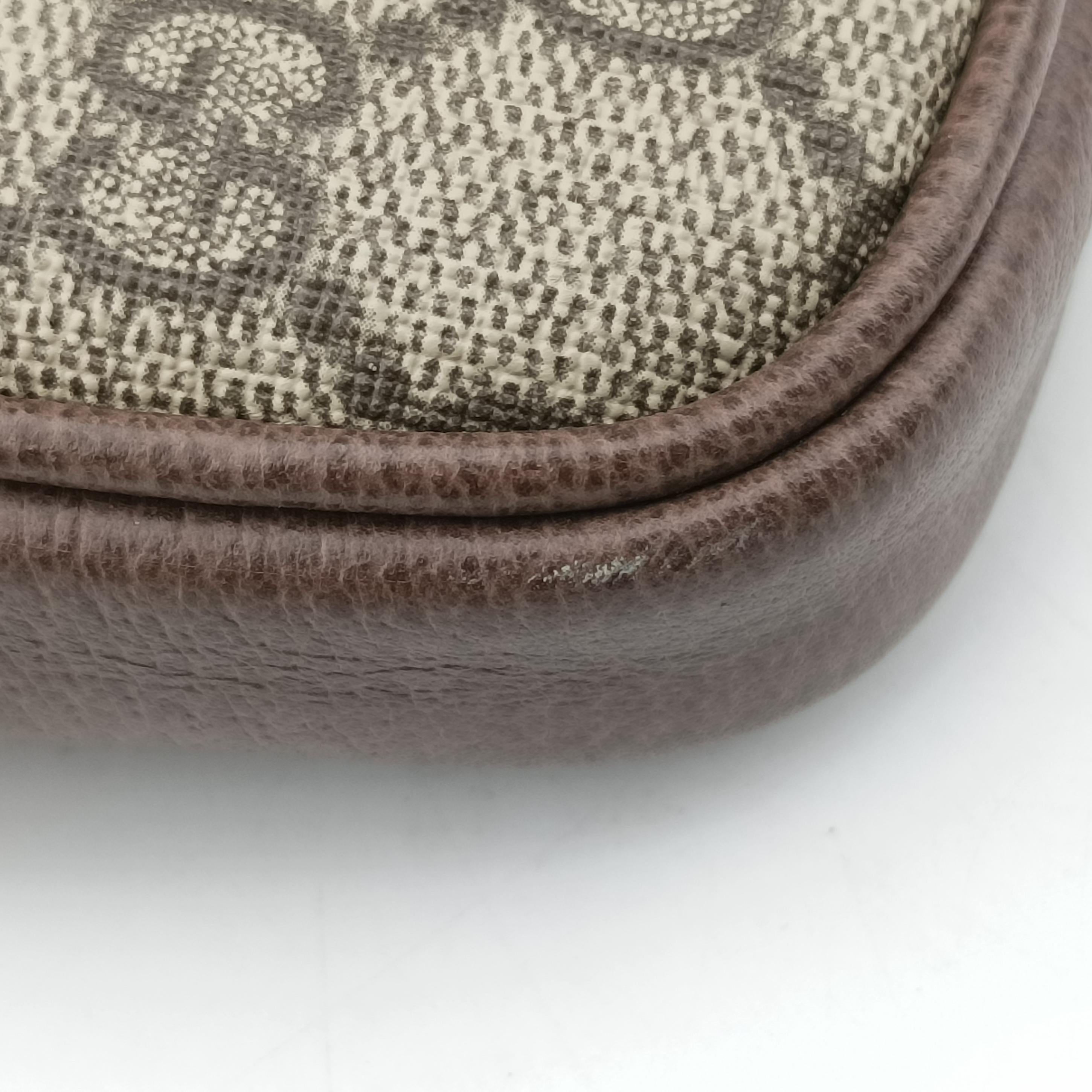 Pre-owned Gucci Ophidia beige×red×green PVC coated canvas 519308 bum bag/waist bag | stylenewstar