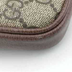 Pre-owned Gucci Ophidia beige×red×green PVC coated canvas 519308 bum bag/waist bag | stylenewstar