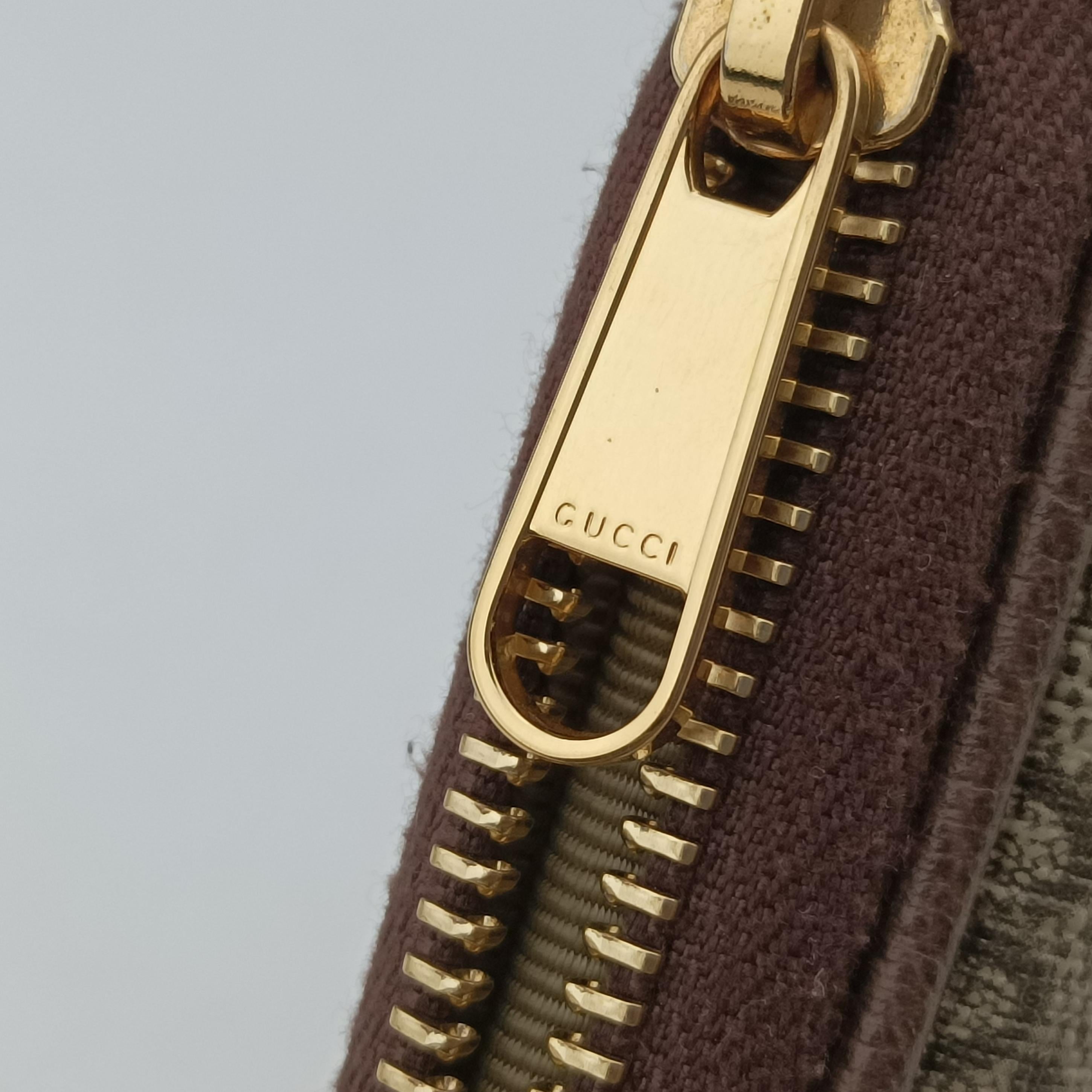 Pre-owned Gucci Ophidia beige×red×green PVC coated canvas 519308 bum bag/waist bag | stylenewstar