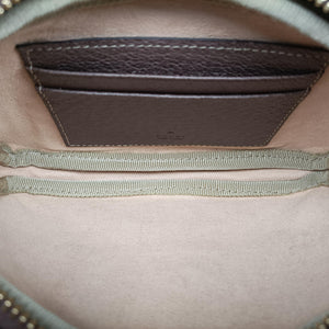 Pre-owned Gucci Ophidia beige×red×green PVC coated canvas 519308 bum bag/waist bag | stylenewstar