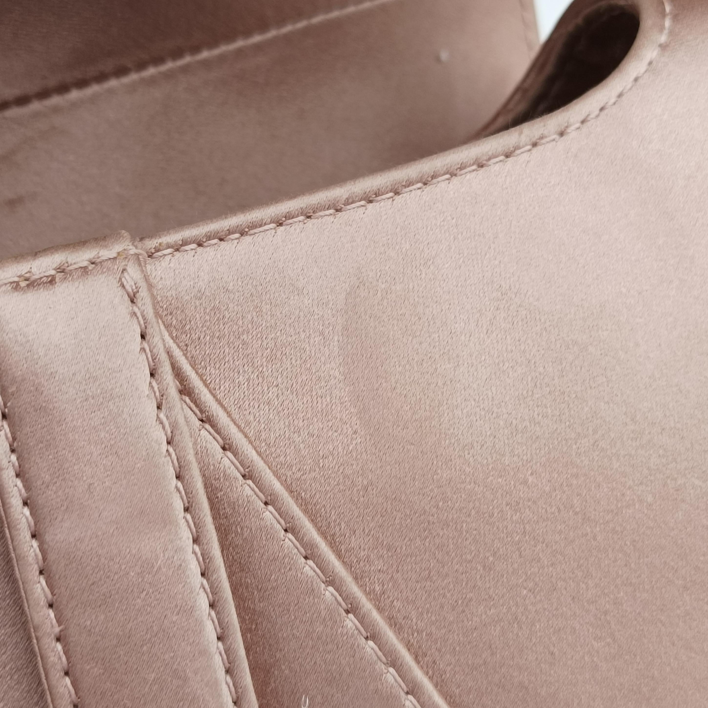 Pre-owned Christian Dior Saddle Pink silk  handbag | stylenewstar