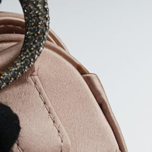Pre-owned Christian Dior Saddle Pink silk  handbag | stylenewstar