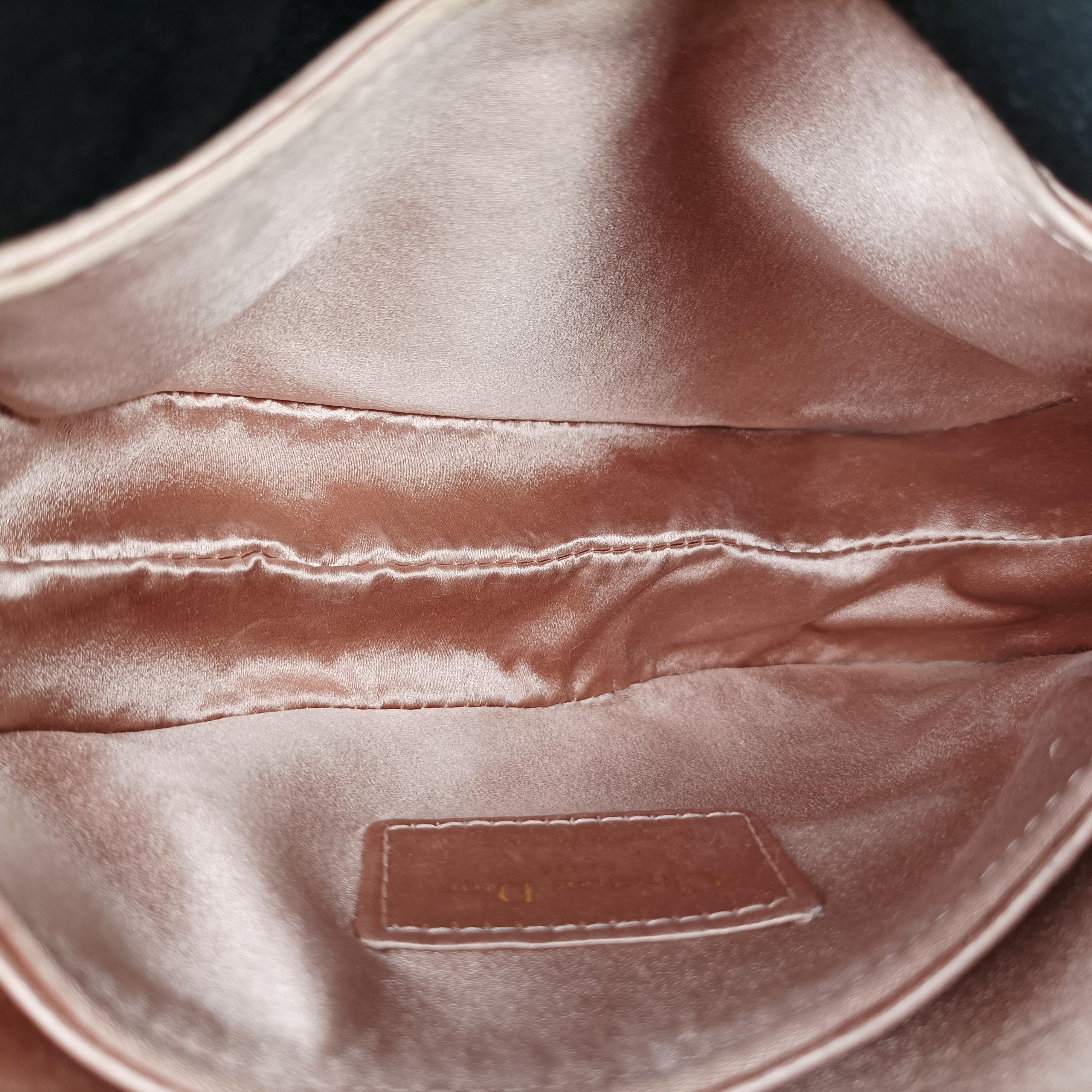 Pre-owned Christian Dior Saddle Pink silk  handbag | stylenewstar