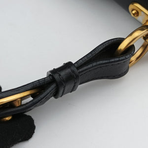 Pre-owned Prada Cahier Red x Black Leather 1BD045 shoulderbag | stylenewstar