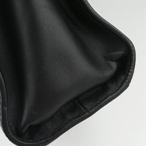 Pre-owned VERSACE medusa Black leather  handbag | stylenewstar