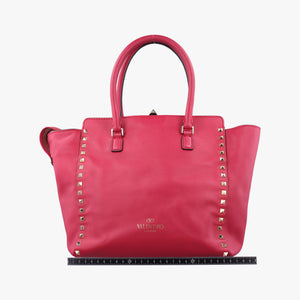 Secondhand Valentino Rockstud Red Leather  shoulderbag | stylenewstar