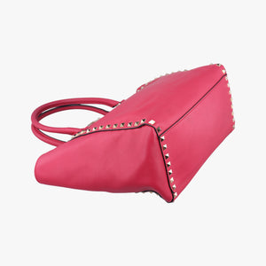 Secondhand Valentino Rockstud Red Leather  shoulderbag | stylenewstar