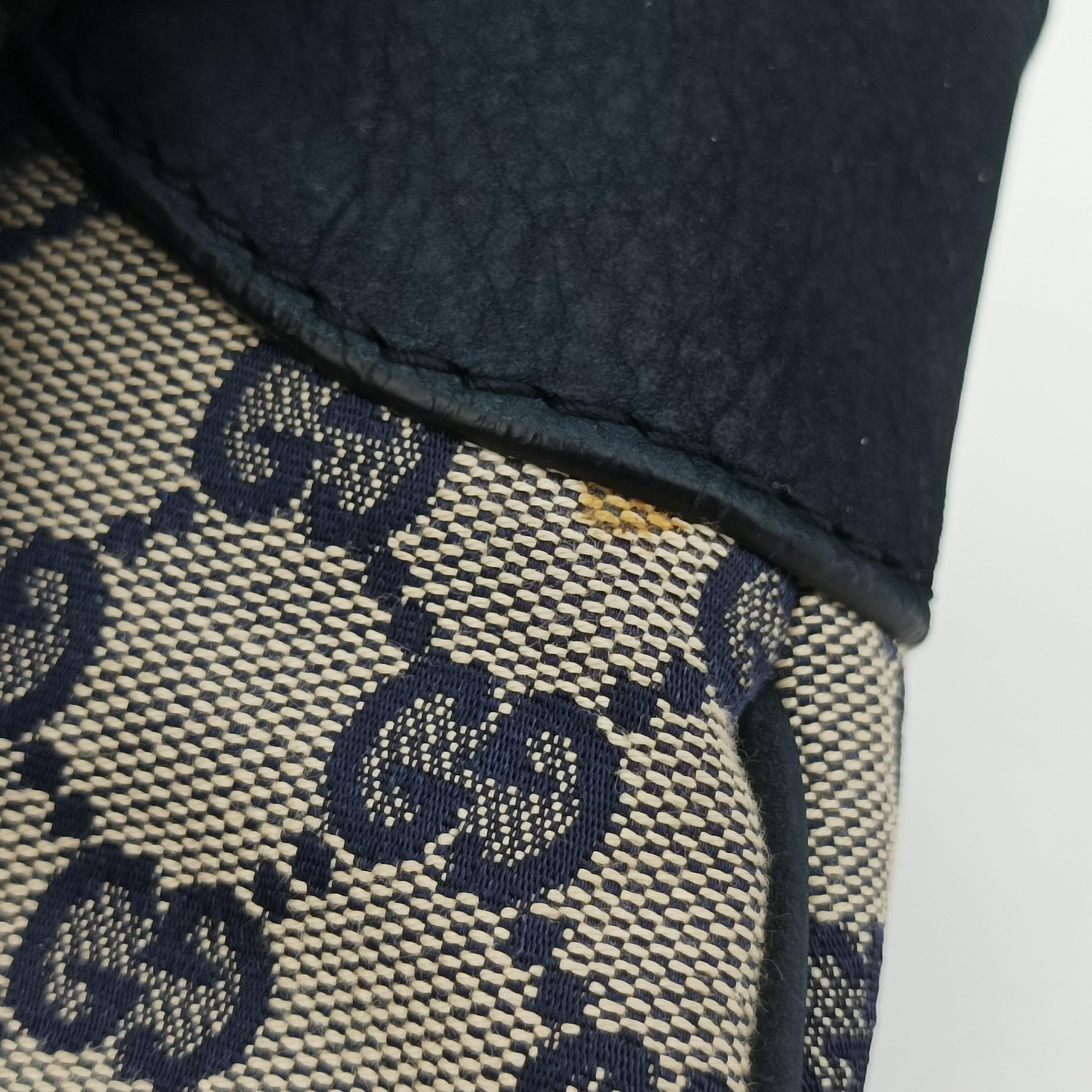 Pre-owned Gucci Jackie Flora Hobo beige×navy×red canvas x leather 277520 handbag | stylenewstar