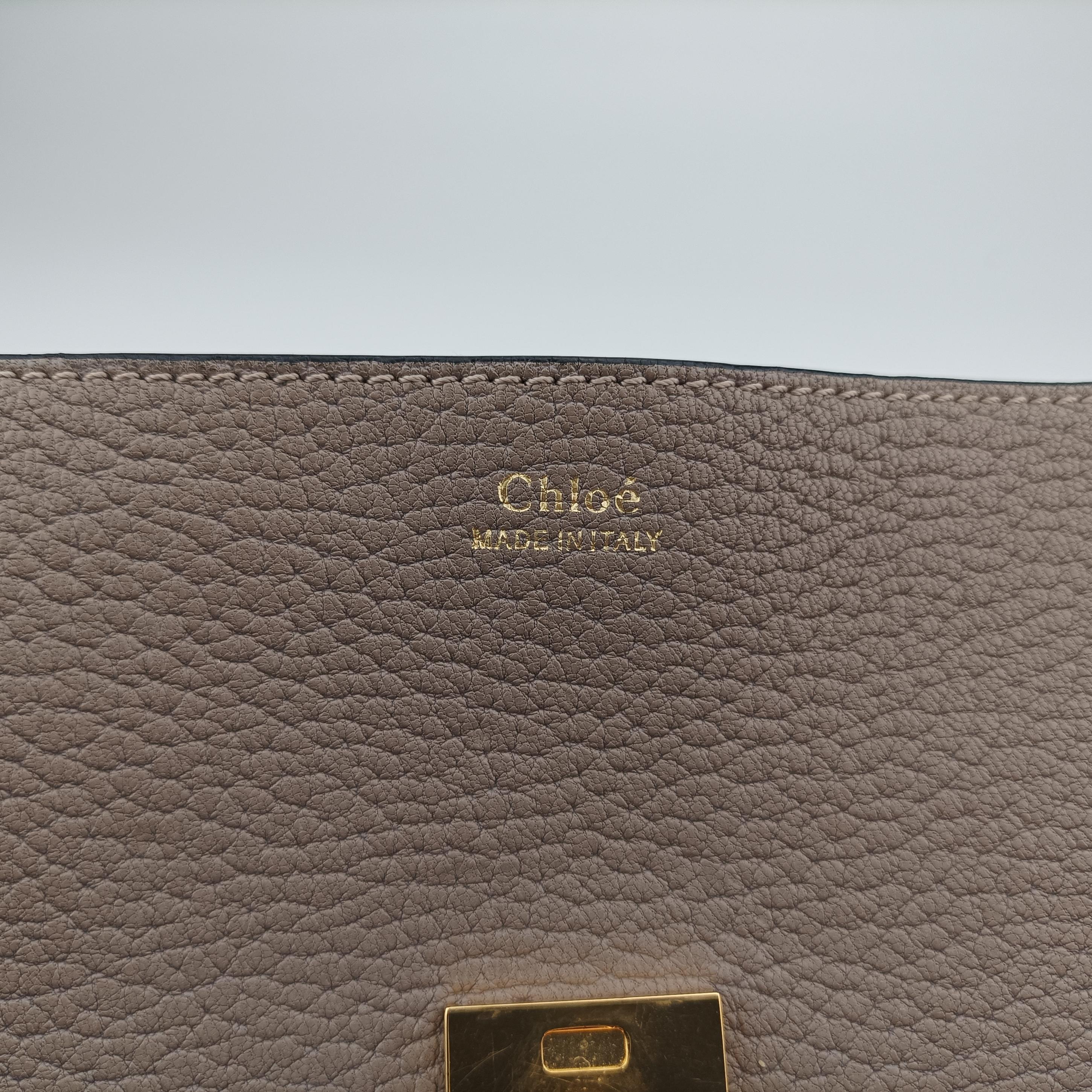 Vintage Chloe DREW Grey Leather  shoulderbag | stylenewstar