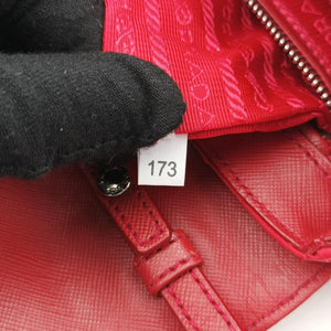 Pre-owned Prada Fuchsia Fabric Impuntu Flap Red nylon  shoulderbag | stylenewstar