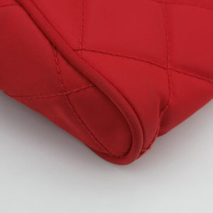 Pre-owned Prada Fuchsia Fabric Impuntu Flap Red nylon  shoulderbag | stylenewstar