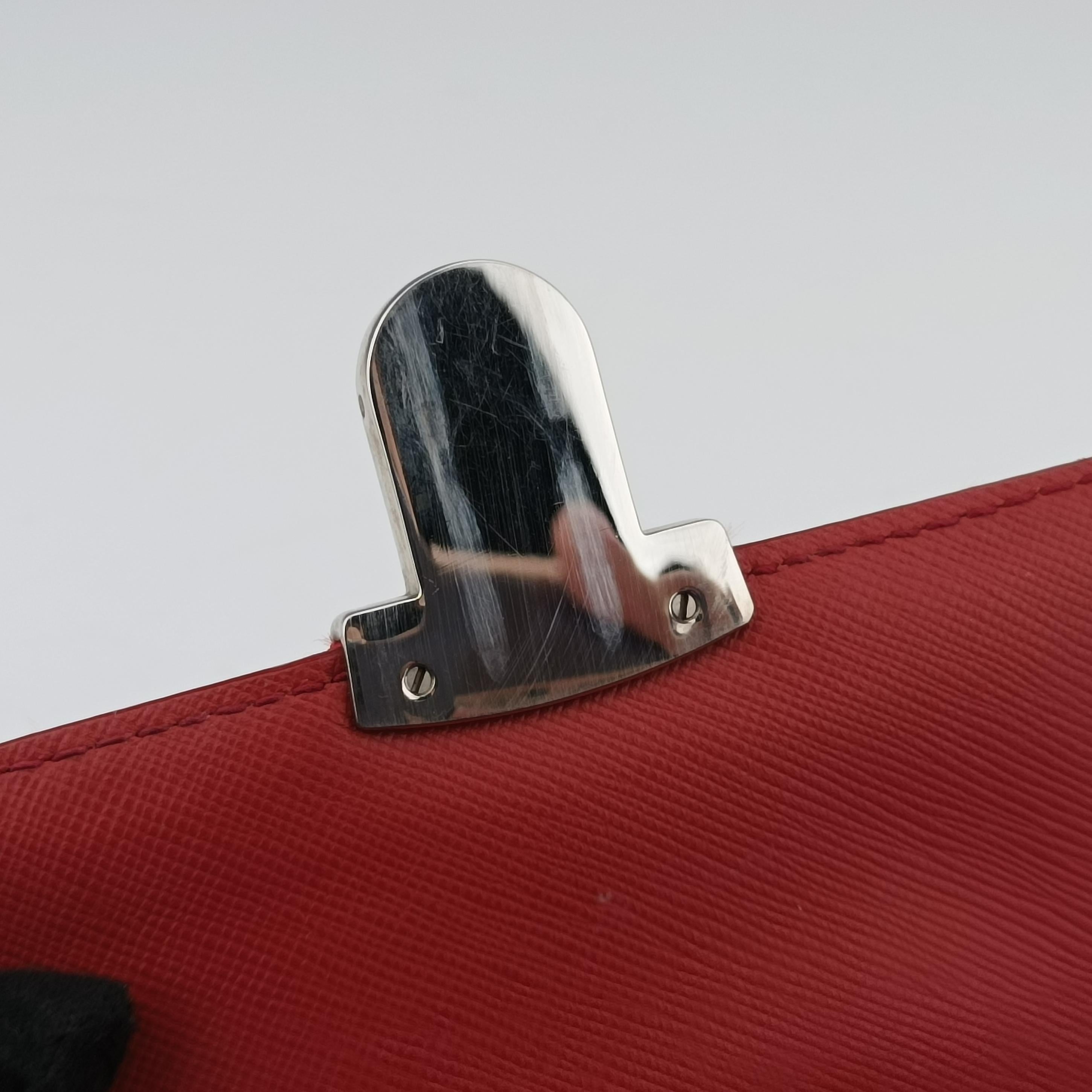 Pre-owned Prada Fuchsia Fabric Impuntu Flap Red nylon  shoulderbag | stylenewstar