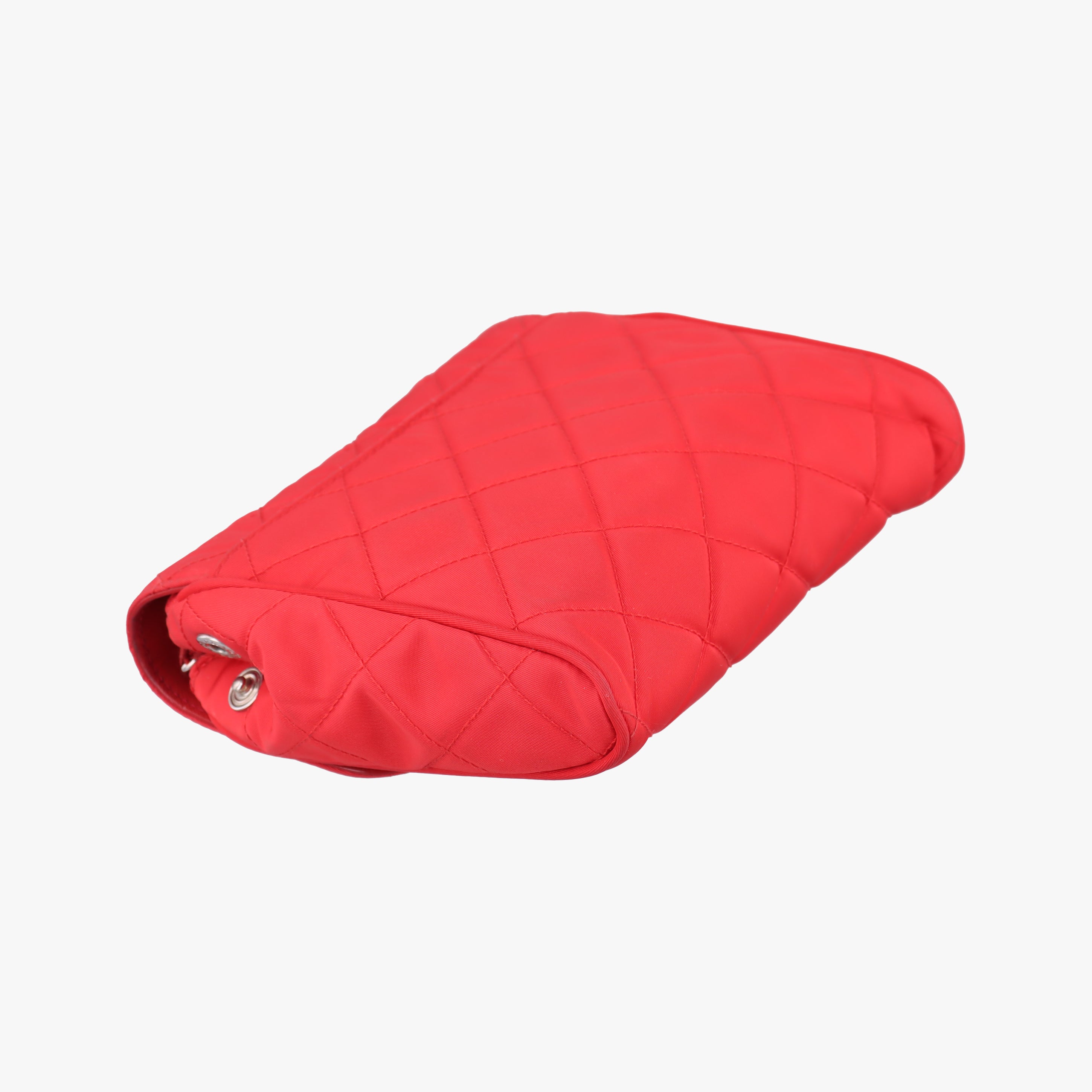 Pre-owned Prada Fuchsia Fabric Impuntu Flap Red nylon  shoulderbag | stylenewstar