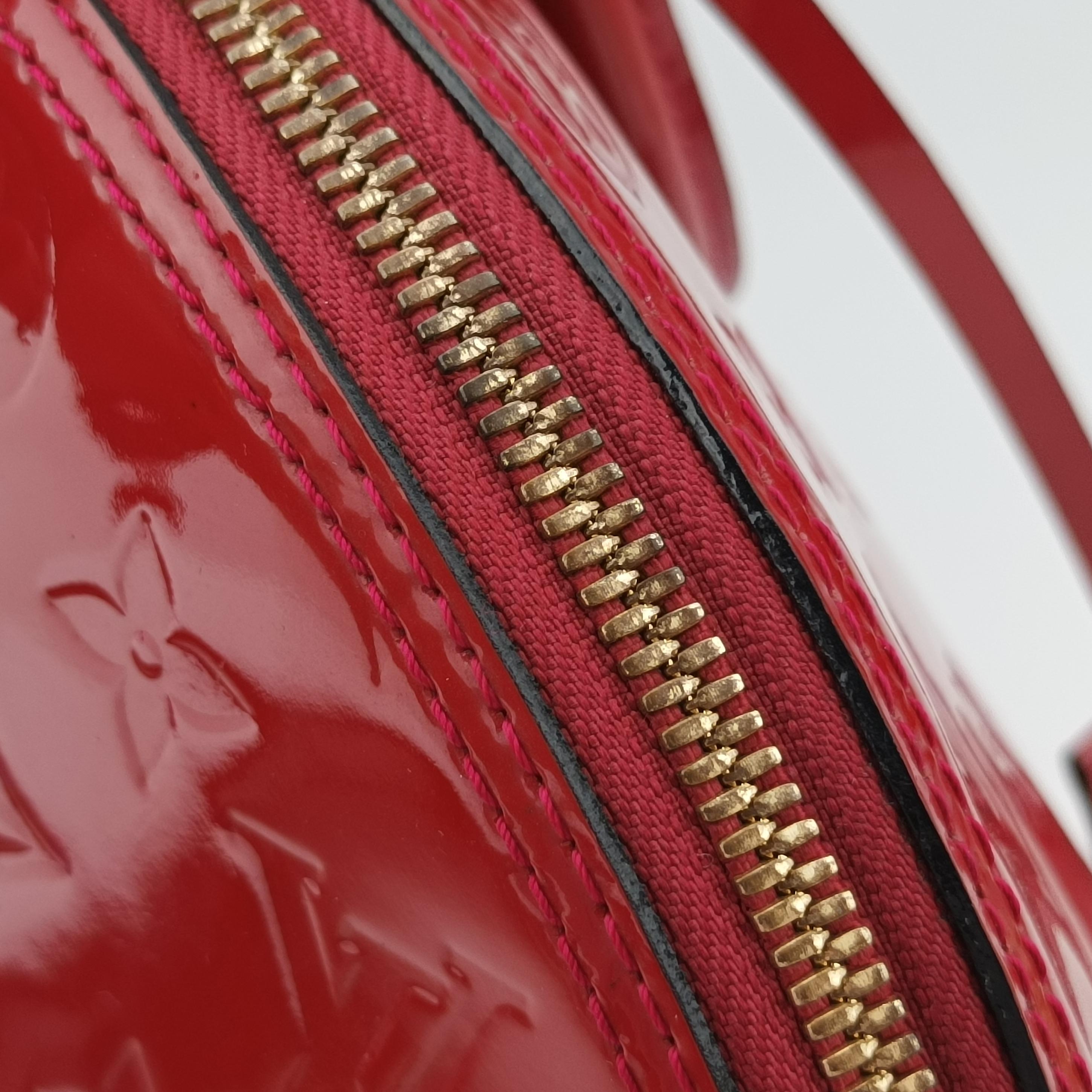 Vintage Louis Vuitton Alma GM pomme d'amour Vernis M93596 handbag | stylenewstar