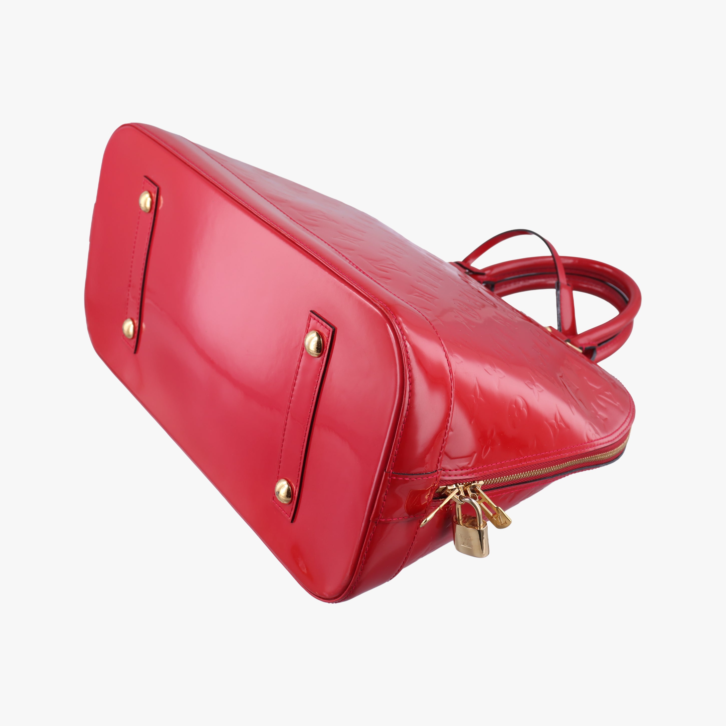 Vintage Louis Vuitton Alma GM pomme d'amour Vernis M93596 handbag | stylenewstar