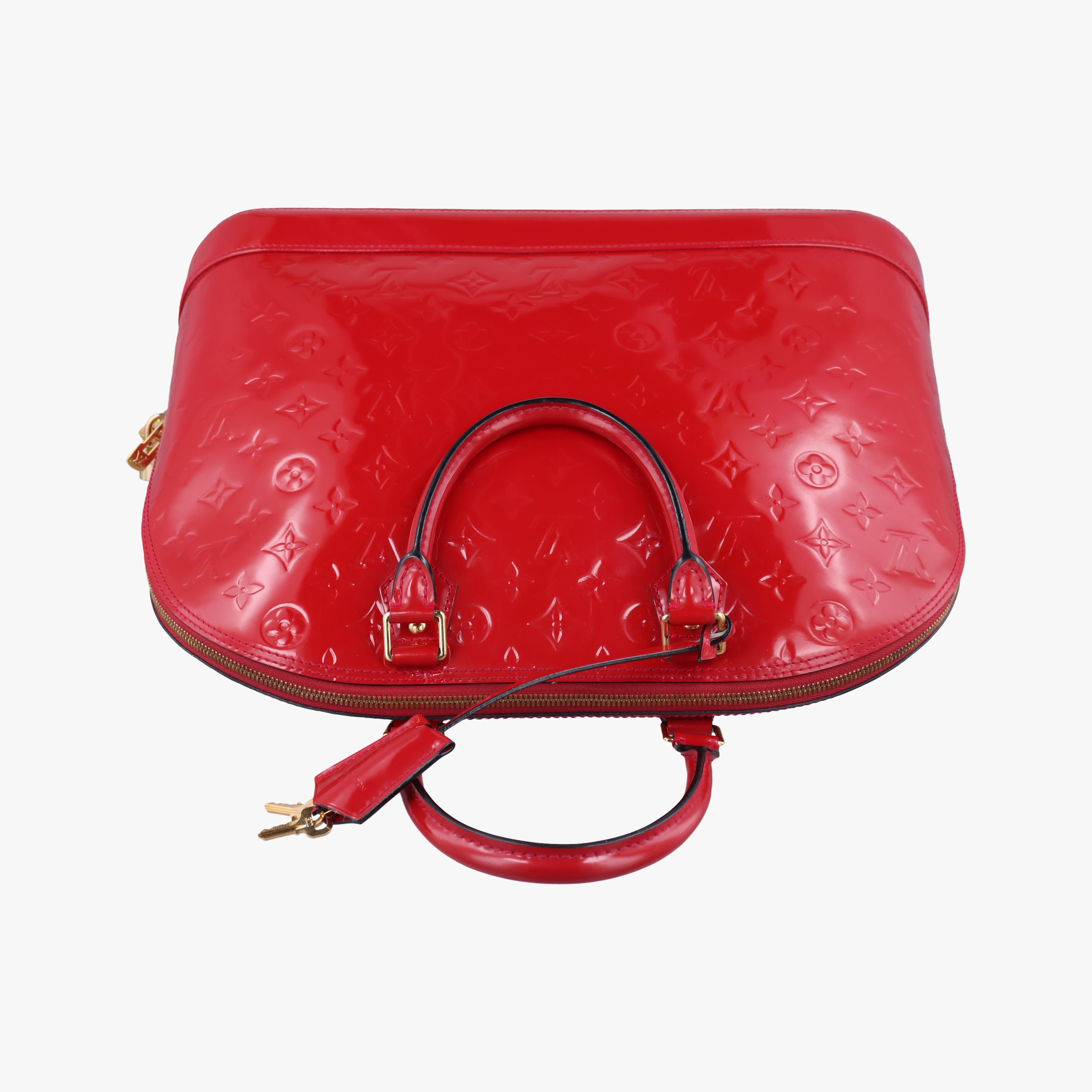 Vintage Louis Vuitton Alma GM pomme d'amour Vernis M93596 handbag | stylenewstar