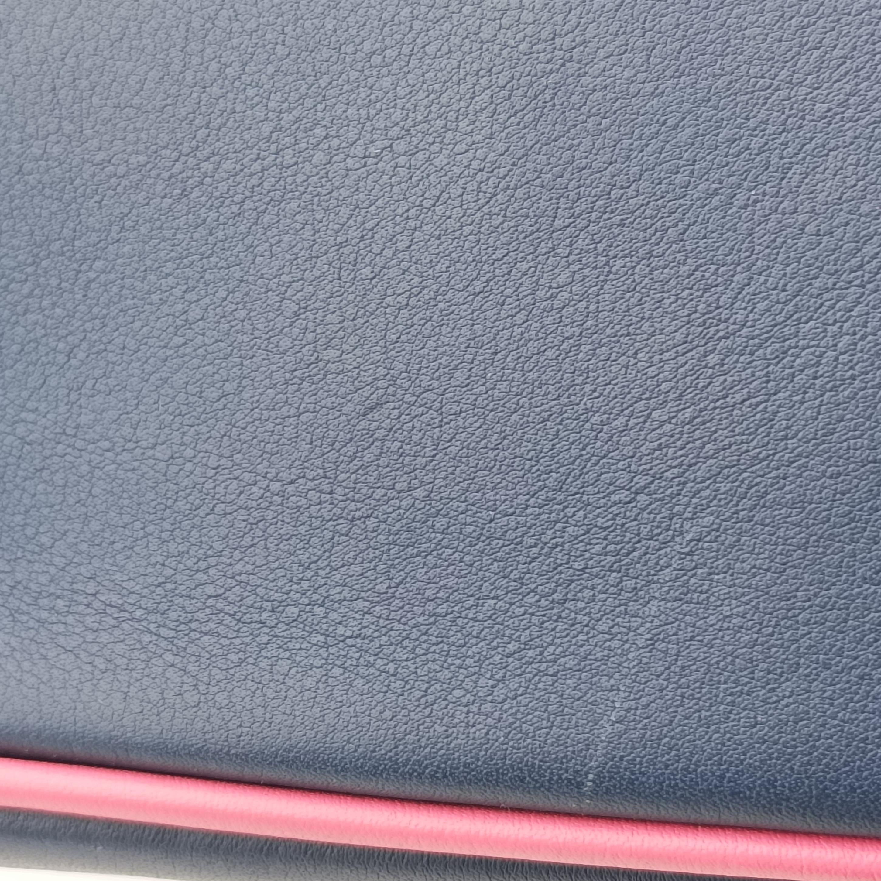 Pre-owned Christian Dior Diorissimo Navy x Pink Leather  shoulderbag | stylenewstar