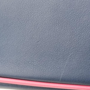 Pre-owned Christian Dior Diorissimo Navy x Pink Leather  shoulderbag | stylenewstar