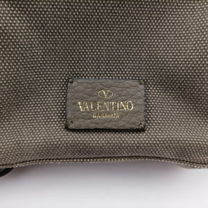 Secondhand Valentino Embroidered butterfly Green x Beige x Multicolor canvas  backpack/rucksack | stylenewstar