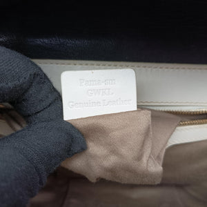 Pre-owned Bally Medium Boston Golf Black x White leather  shoulderbag | stylenewstar