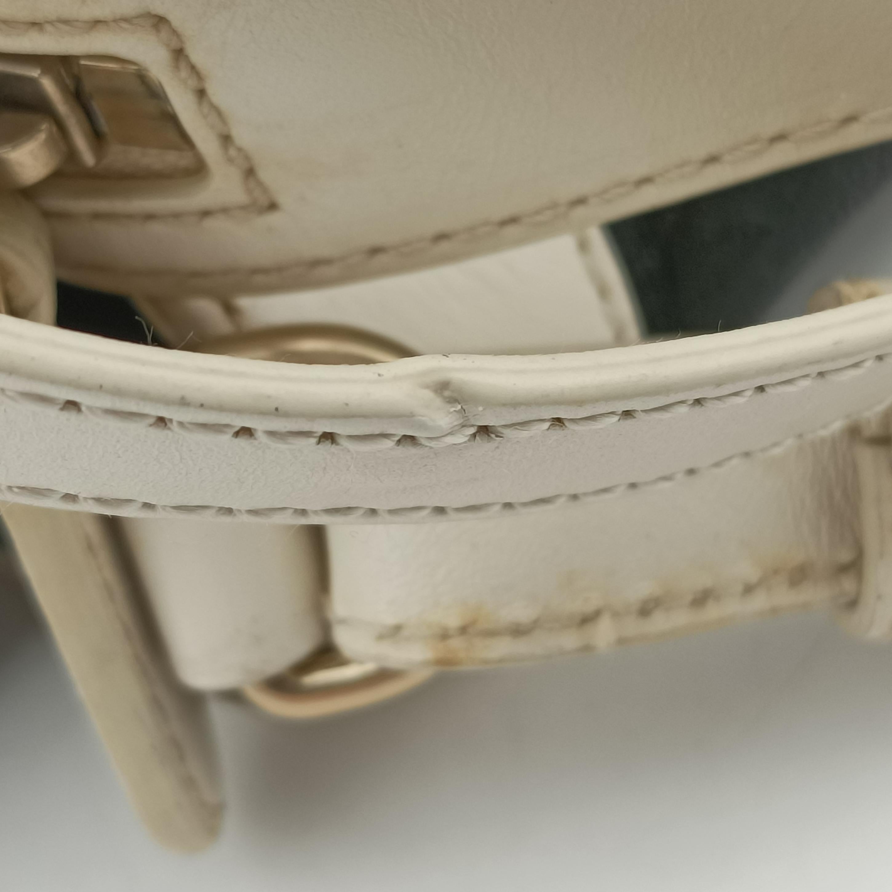 Pre-owned Bally Medium Boston Golf Black x White leather  shoulderbag | stylenewstar