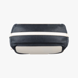 Pre-owned Bally Medium Boston Golf Black x White leather  shoulderbag | stylenewstar