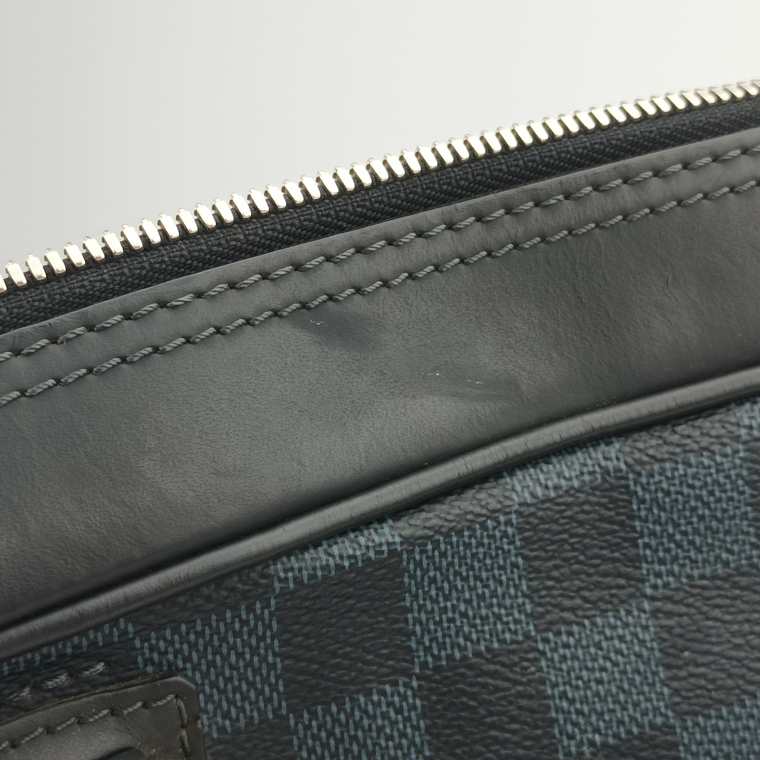 Pre-owned Louis Vuitton Porte-Documents Jour NM Noir Damier Graphite N48260 shoulderbag | stylenewstar