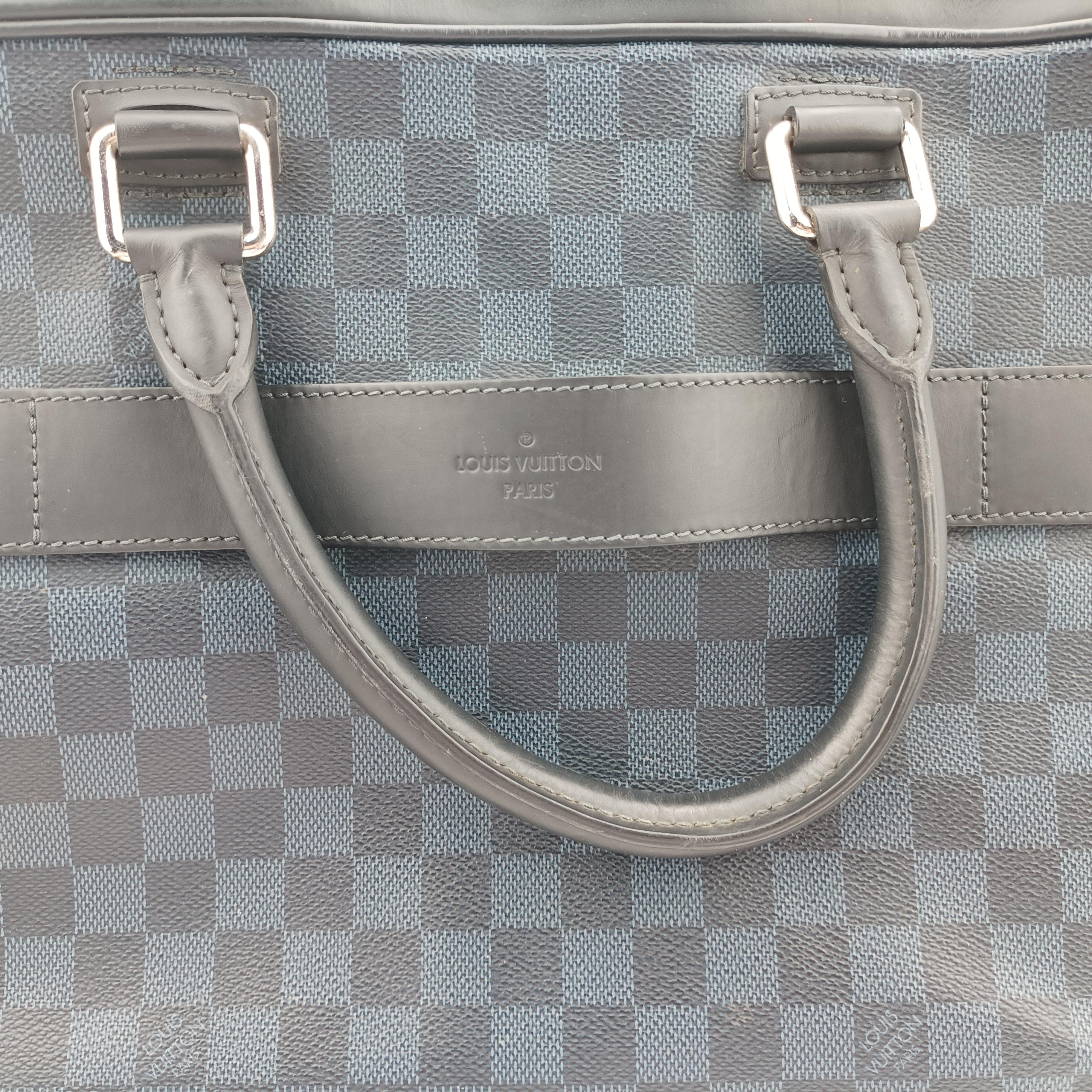 Pre-owned Louis Vuitton Porte-Documents Jour NM Noir Damier Graphite N48260 shoulderbag | stylenewstar