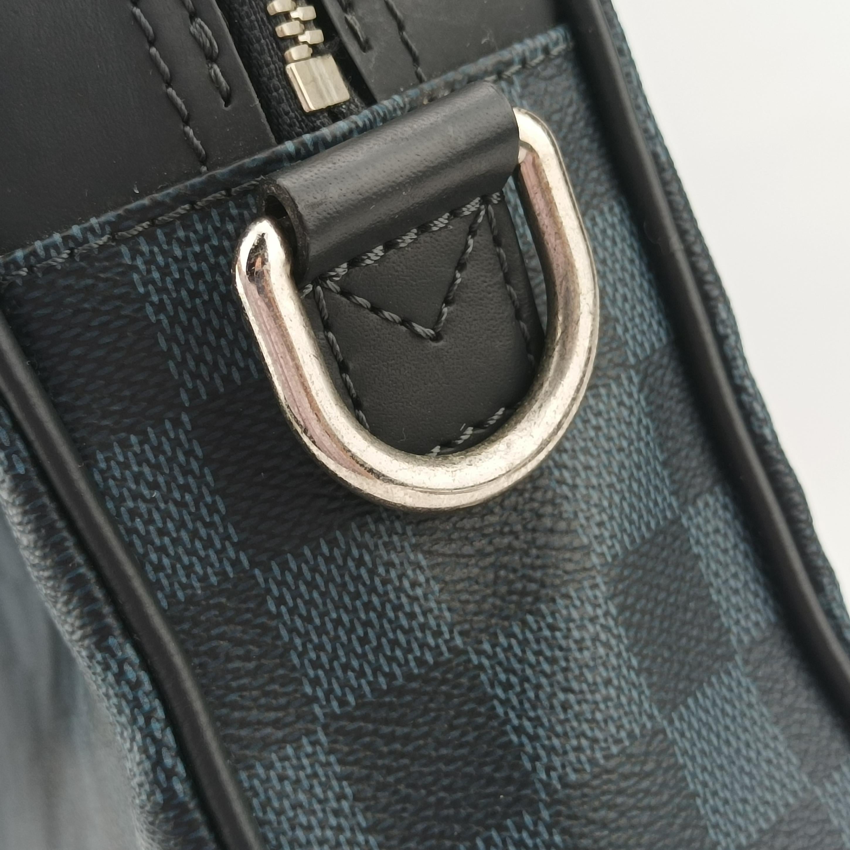 Pre-owned Louis Vuitton Porte-Documents Jour NM Noir Damier Graphite N48260 shoulderbag | stylenewstar