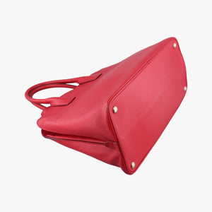 Vintage Prada Cuir  Open Promenade Satchel Red SAFFIANO　Leather BN2553 shoulderbag | stylenewstar