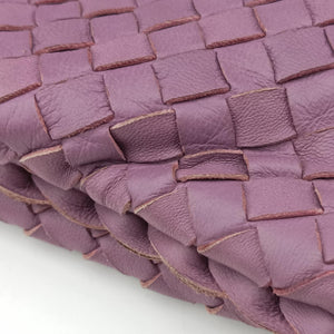 Pre-owned Bottega Veneta Intrecciato Purple lambskin  shoulderbag | stylenewstar
