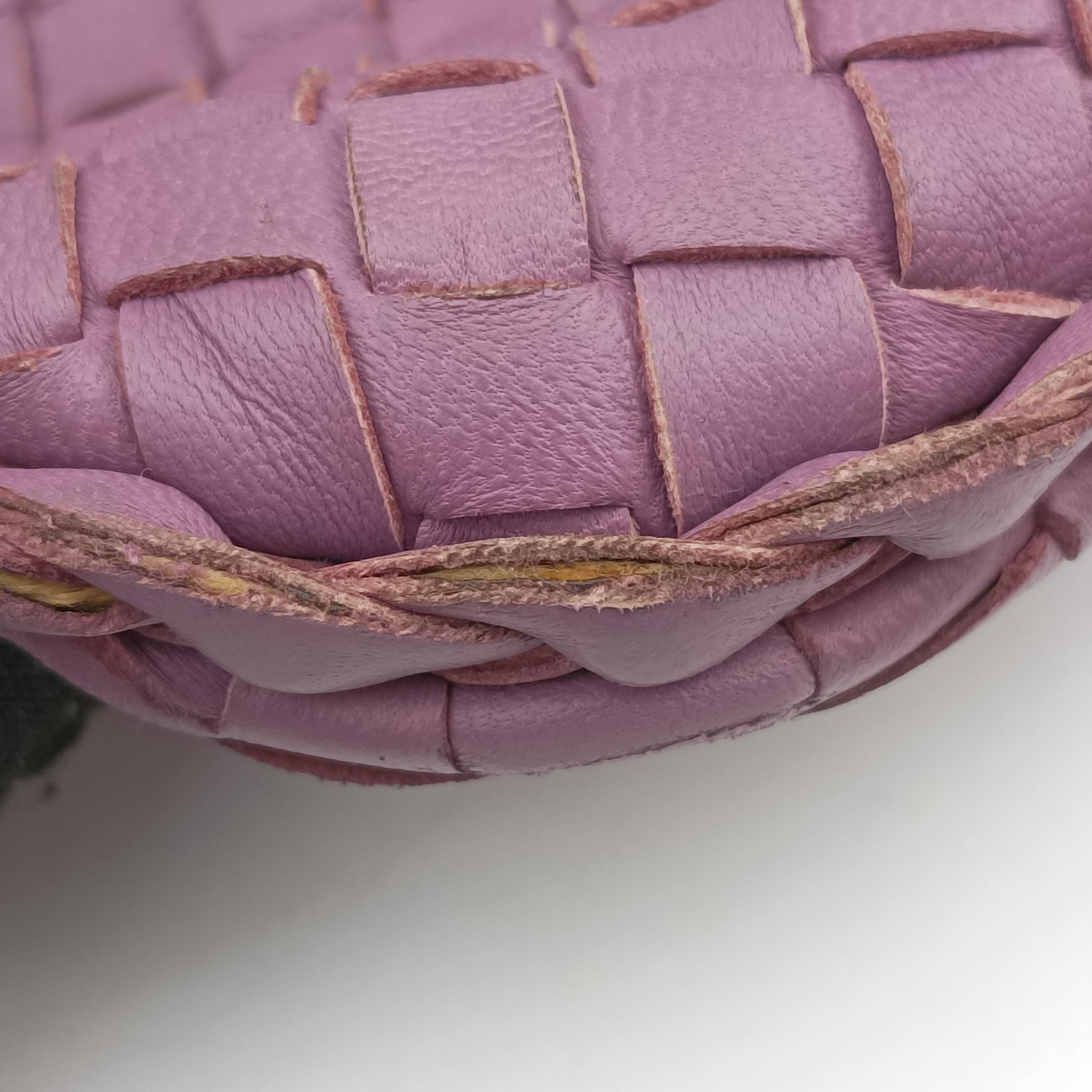 Pre-owned Bottega Veneta Intrecciato Purple lambskin  shoulderbag | stylenewstar