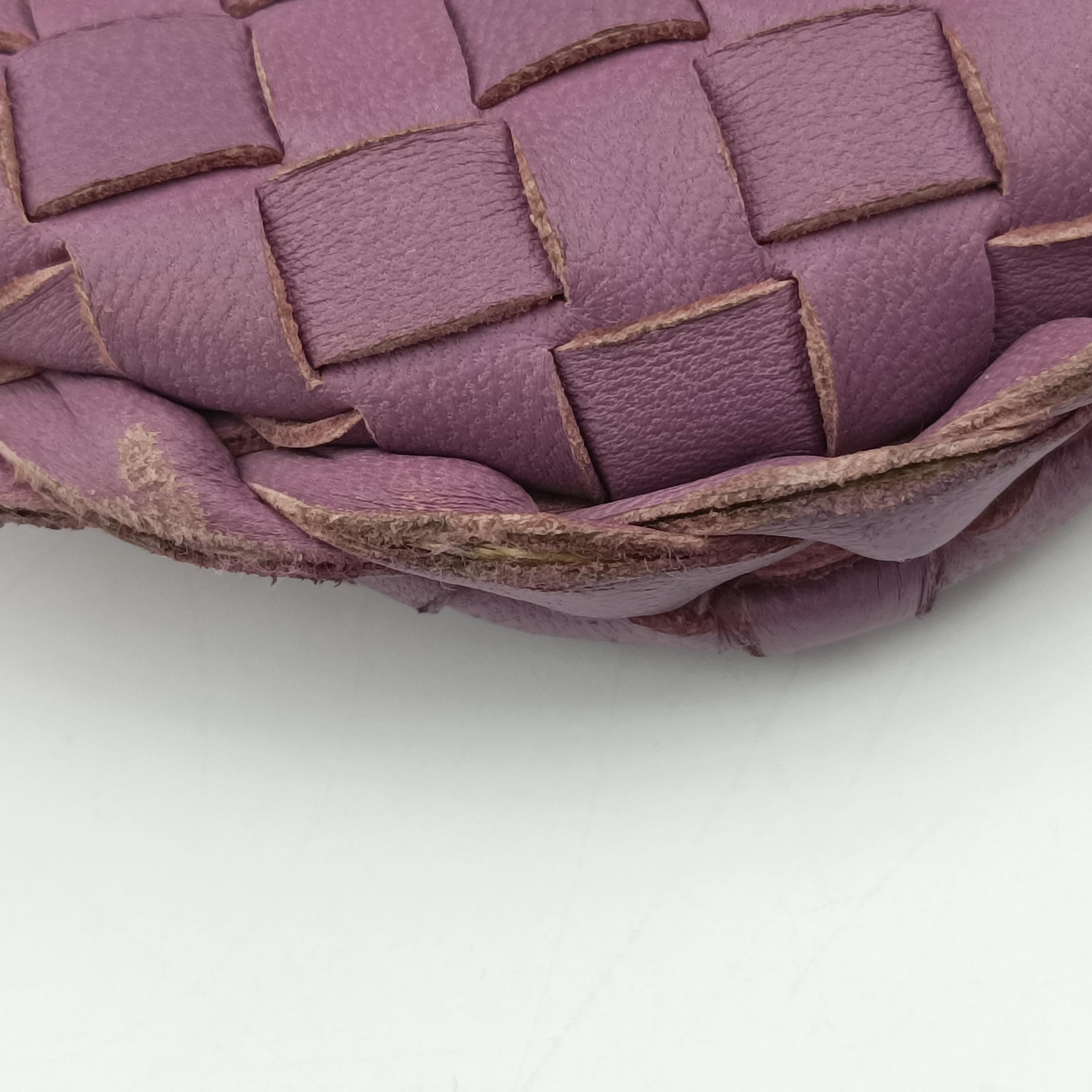 Pre-owned Bottega Veneta Intrecciato Purple lambskin  shoulderbag | stylenewstar