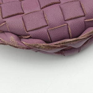 Pre-owned Bottega Veneta Intrecciato Purple lambskin  shoulderbag | stylenewstar