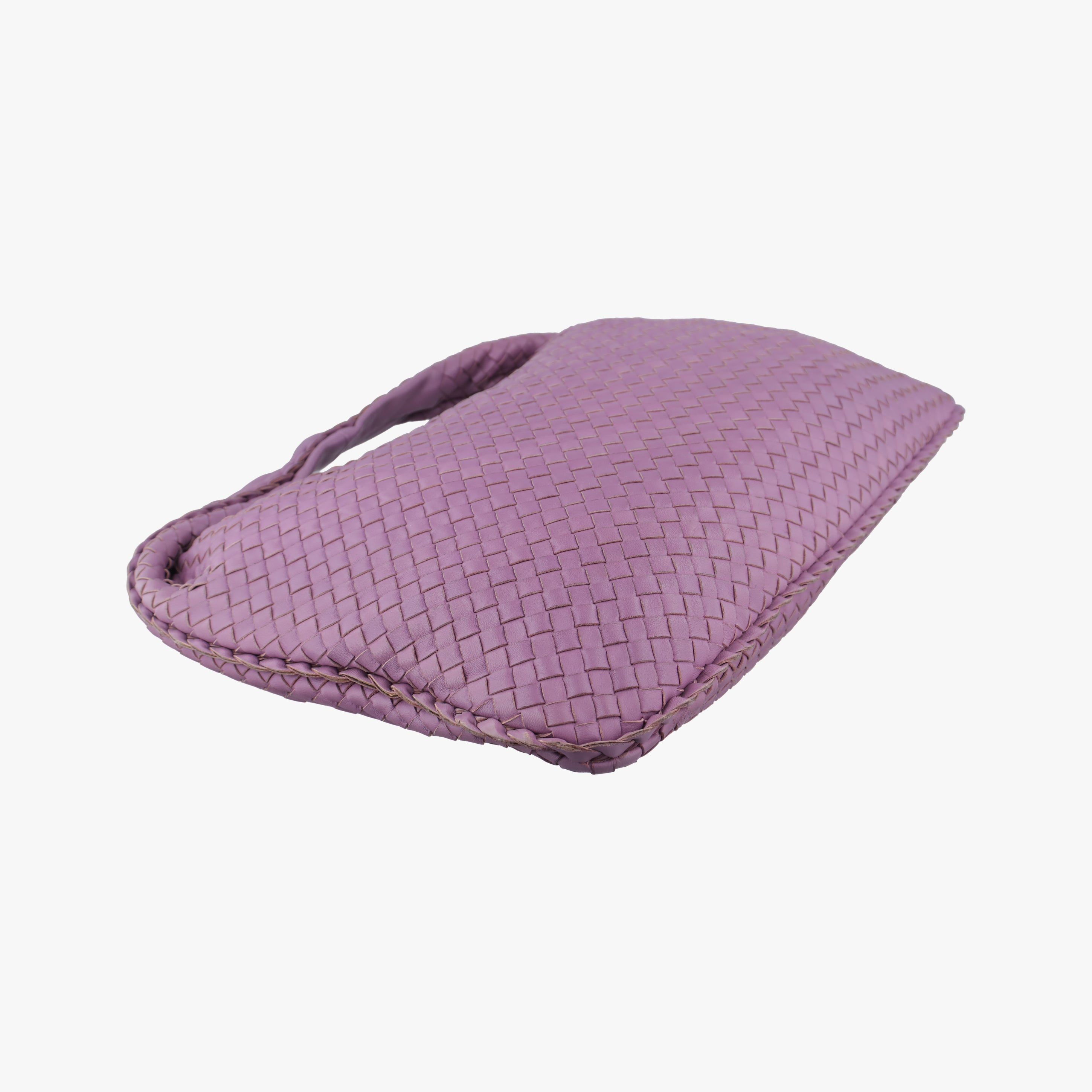 Pre-owned Bottega Veneta Intrecciato Purple lambskin  shoulderbag | stylenewstar