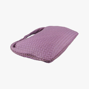 Pre-owned Bottega Veneta Intrecciato Purple lambskin  shoulderbag | stylenewstar