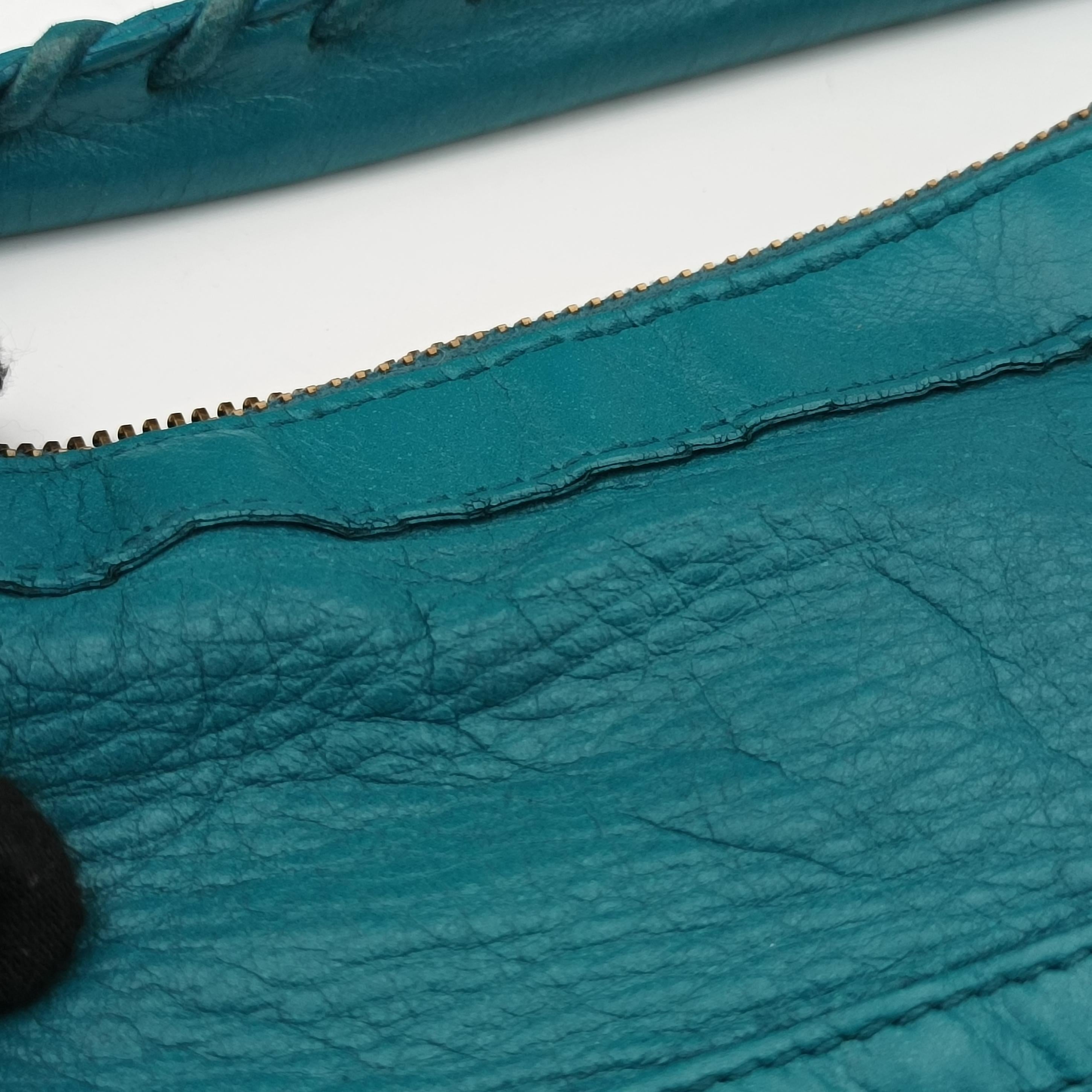 Pre-owned Balenciaga Sunday Small Blue Lambskin  handbag | stylenewstar